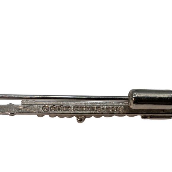 Vintage Future Primitive USA Signed 2" Long Flute Stick Pin - Picture 3 of 5